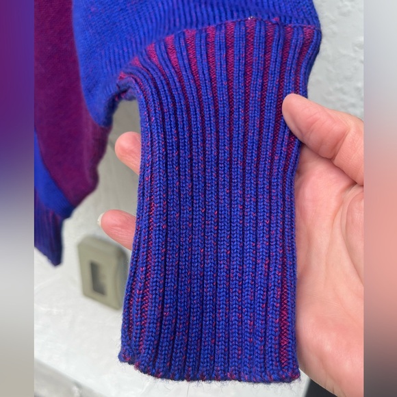 NWOT Sugardolls Vintage Sweater, asymmetrical neckline, ¾ sleeve, XS/Small size - Picture 4 of 6